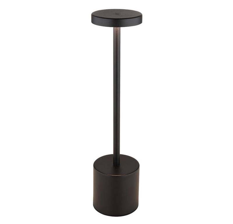 GLOBO LIGHTING Schreibtischlampe, LED-Leuchtmittel fest verbaut, Warmweiß, Neutralweiß, Tageslichtweiß, LED Tischleuchte Wohnzimmerlampe Touchdimmer schwarz CCT Akku H 34 cm von GLOBO LIGHTING