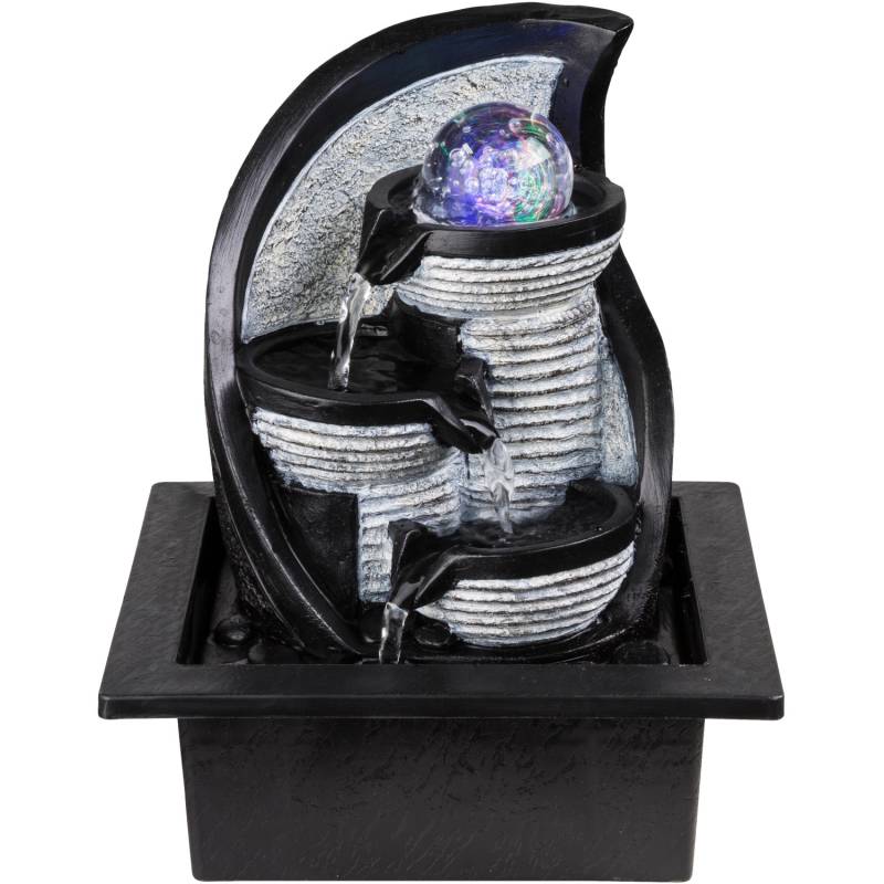 Globo LED-Brunnen Albert Kunststoff Grau von Globo