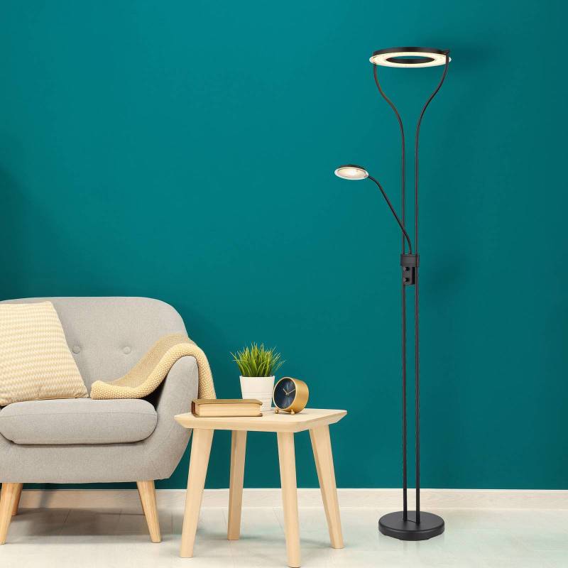 LED-Deckenfluter Ebro mit LED-Leselampe, dimmbar LED-Deckenfluter Ebro mit LED-Leselampe, dimmbar von Globo