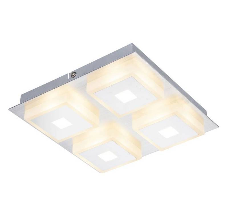 GLOBO LIGHTING LED Deckenleuchte, LED-Leuchtmittel fest verbaut, Warmweiß, Deckenleuchte Deckenlampe 4-Flammig Wohnzimmer Aluminium von GLOBO LIGHTING