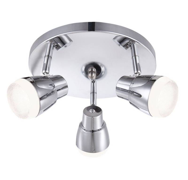 GLOBO LIGHTING LED Deckenleuchte, LED-Leuchtmittel fest verbaut, Warmweiß, Deckenleuchte Deckenlampe Spotleuchte 3 Flammig Spots beweglich LED von GLOBO LIGHTING