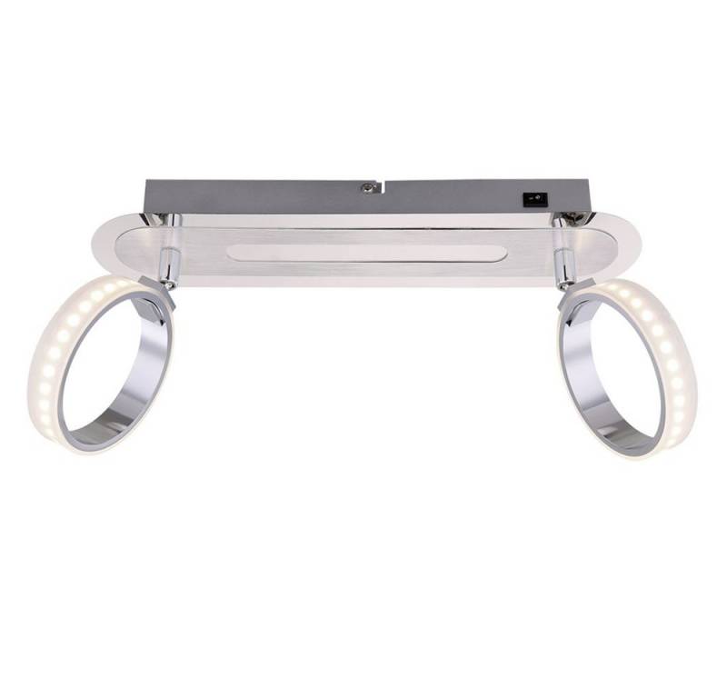 GLOBO LIGHTING LED Deckenleuchte, LED-Leuchtmittel fest verbaut, Warmweiß, Deckenstrahler Deckenleuchte LED Deckenlampe Ring Design chrom H 35 cm GLOBO LIGHTING LED Deckenleuchte, LED-Leuchtmittel fest verbaut, Warmweiß, Deckenstrahler Deckenleuchte LED Deckenlampe Ring Design chrom H 35 cm von GLOBO LIGHTING