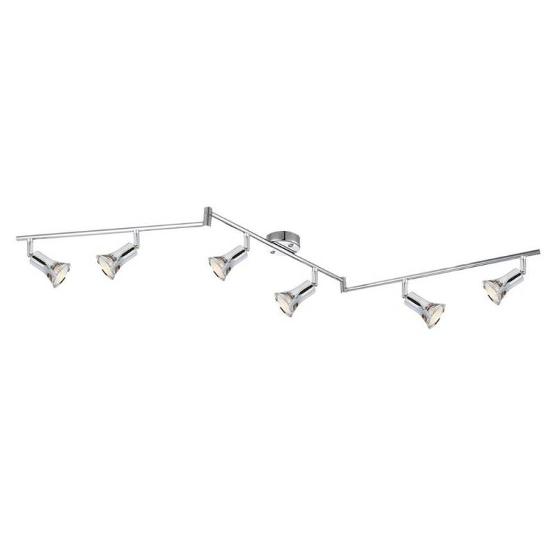 GLOBO LIGHTING LED Deckenleuchte, Leuchtmittel inklusive, Warmweiß, Spotleiste Deckenlampe Deckenstrahler schwenkbar 6 flammig LED L 145cm von GLOBO LIGHTING