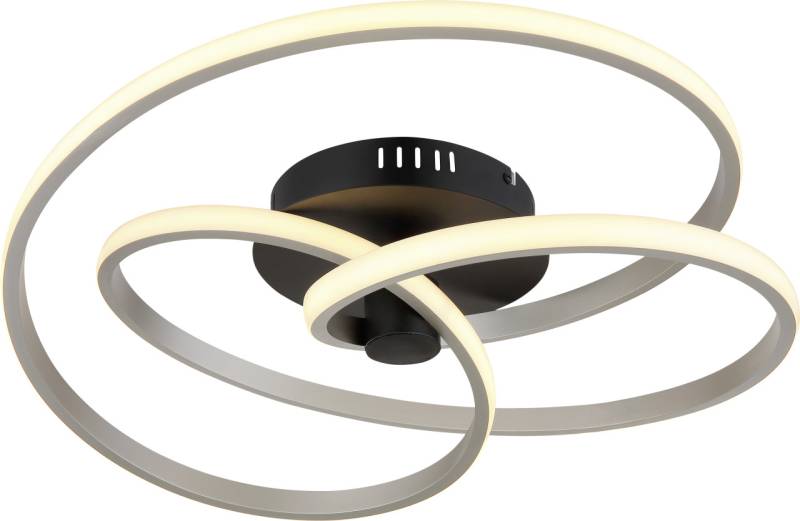 Globo LED-Deckenleuchte GLYXAR nickel von Globo