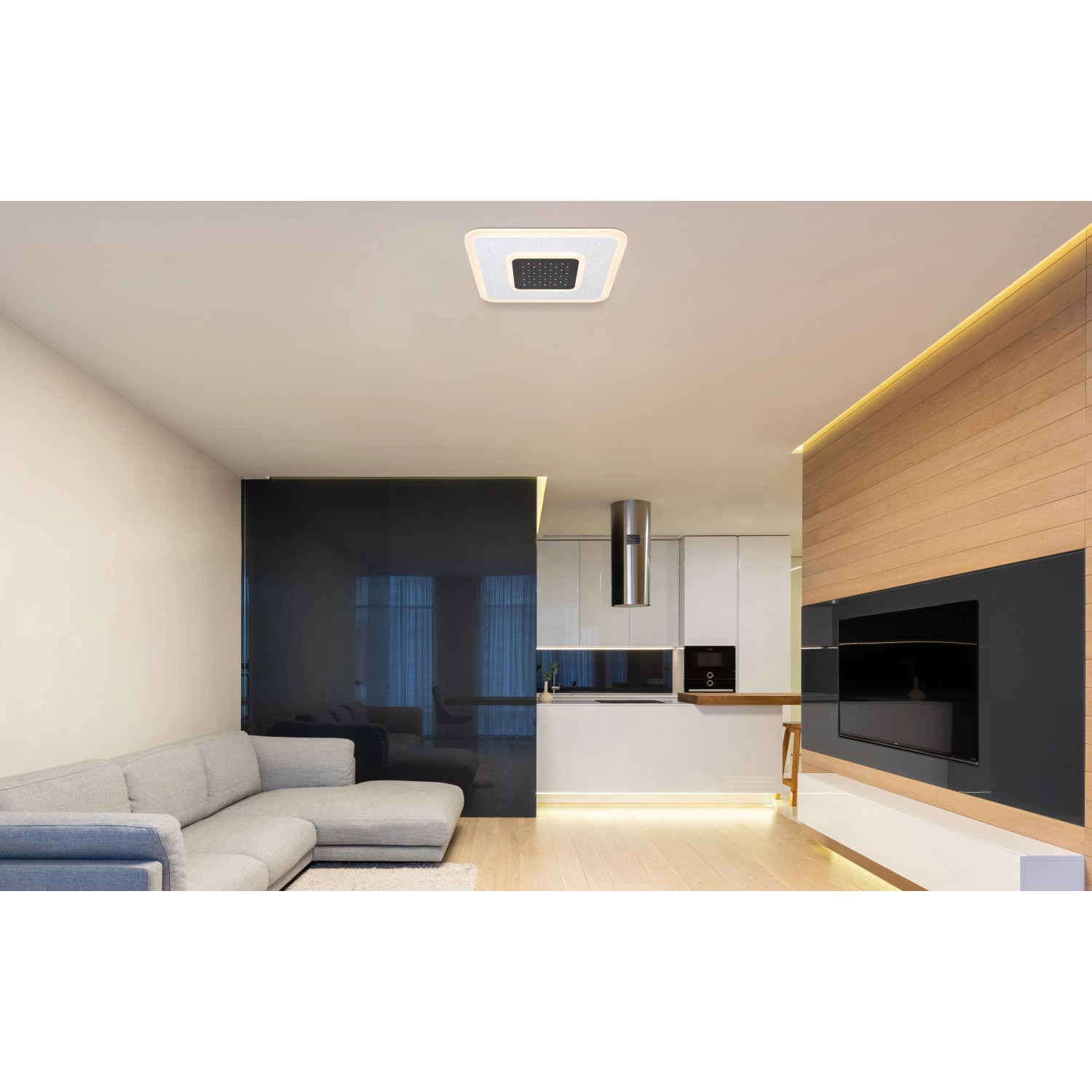 Globo LED-Deckenleuchte Gisell 1-flammig Weiß matt 460 x 460 x 55 mm Globo LED-Deckenleuchte Gisell 1-flammig Weiß matt 460 x 460 x 55 mm von Globo