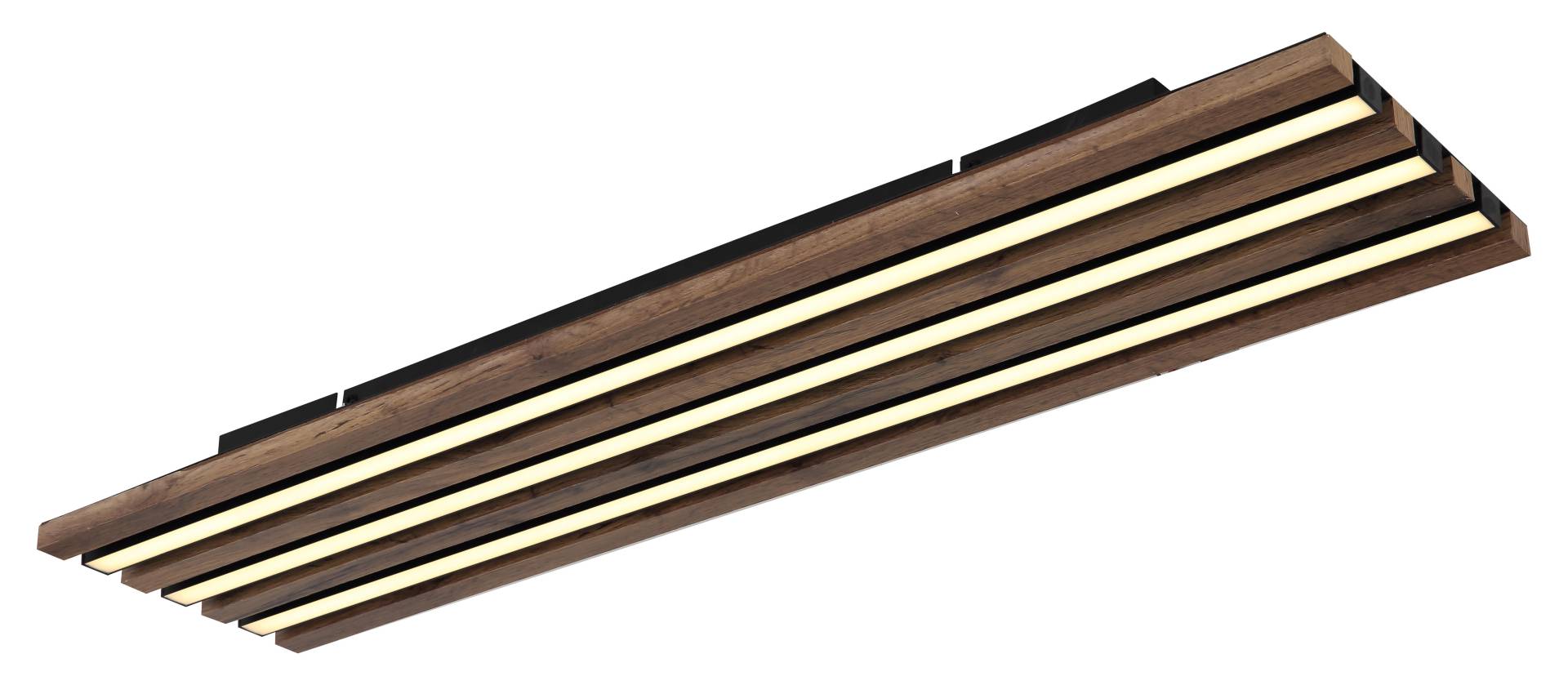 Globo LED-Deckenleuchte HAYDEN 1-flammig in Farbe schwarz matt, holzoptik dunkel Globo LED-Deckenleuchte HAYDEN 1-flammig in Farbe schwarz matt, holzoptik dunkel von Globo