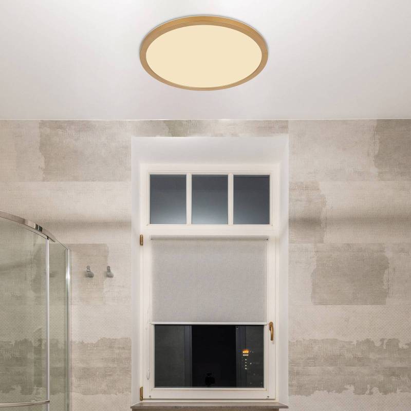 LED-Deckenleuchte Sapana, Ø 29,5 cm, messing von Globo