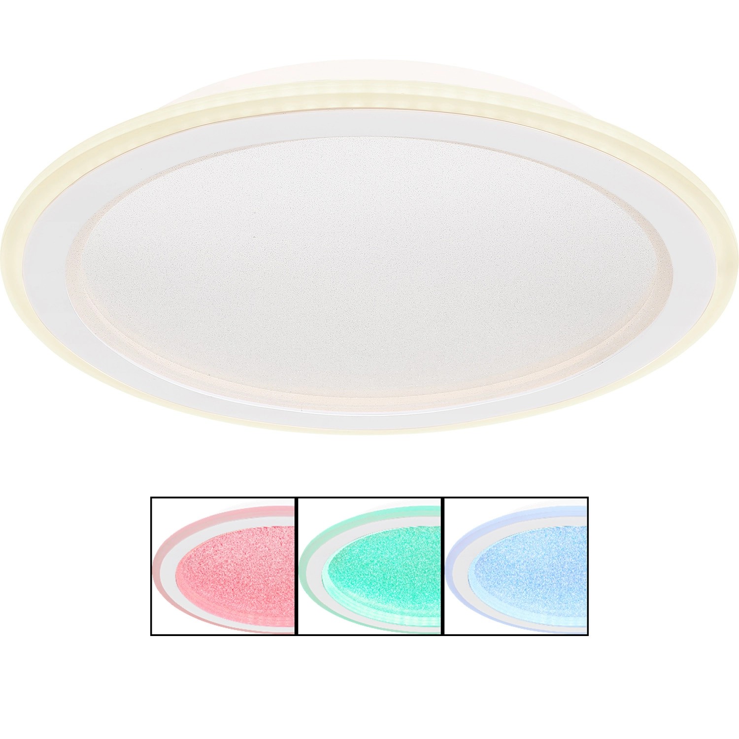 Globo LED-Deckenleuchte Tini Weiß Farbwechsel Ø 40 cm Globo LED-Deckenleuchte Tini Weiß Farbwechsel Ø 40 cm von Globo