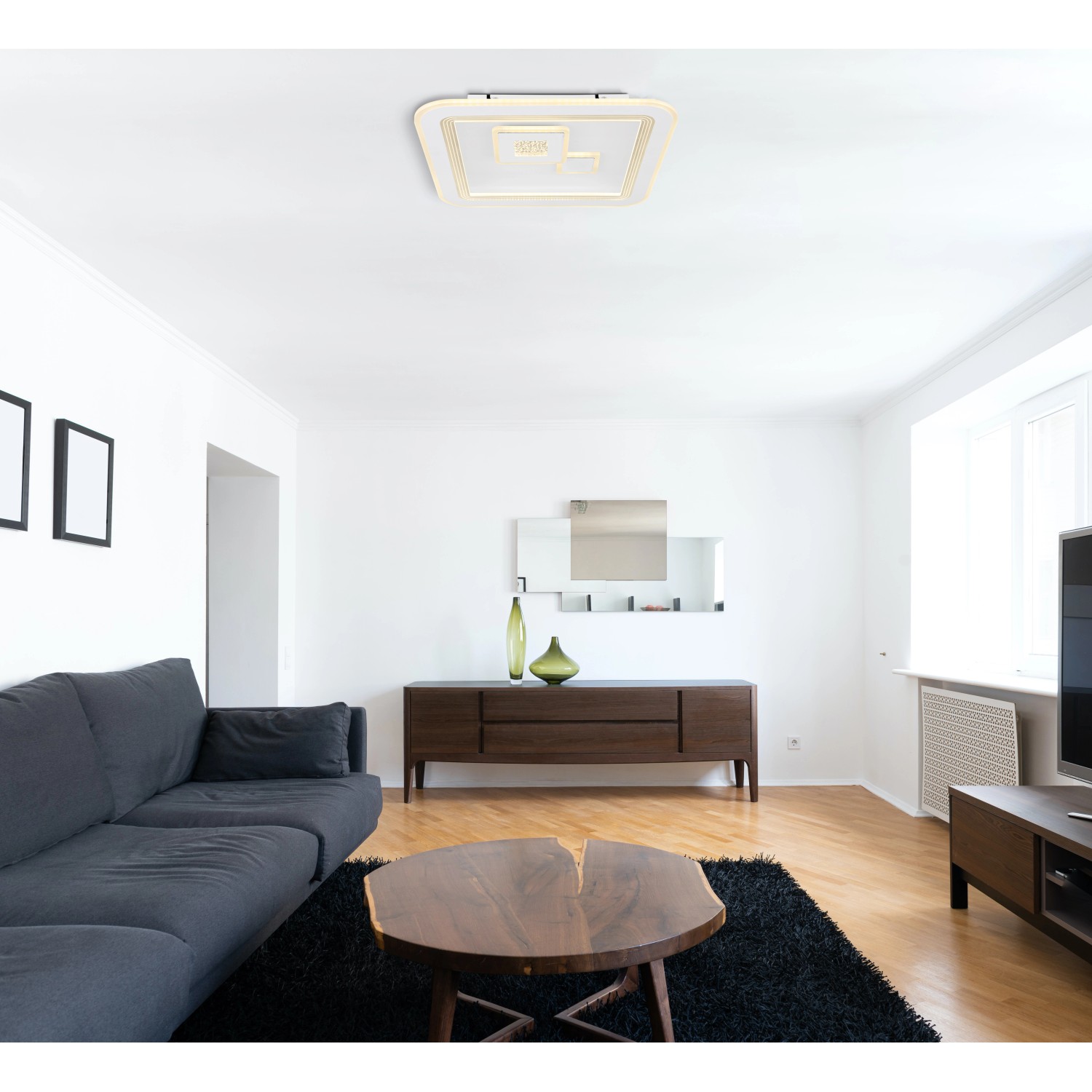 Globo LED-Deckenleuchte Valeria 1-flammig Weiß 466 x 466 x 74 mm Globo LED-Deckenleuchte Valeria 1-flammig Weiß 466 x 466 x 74 mm von Globo