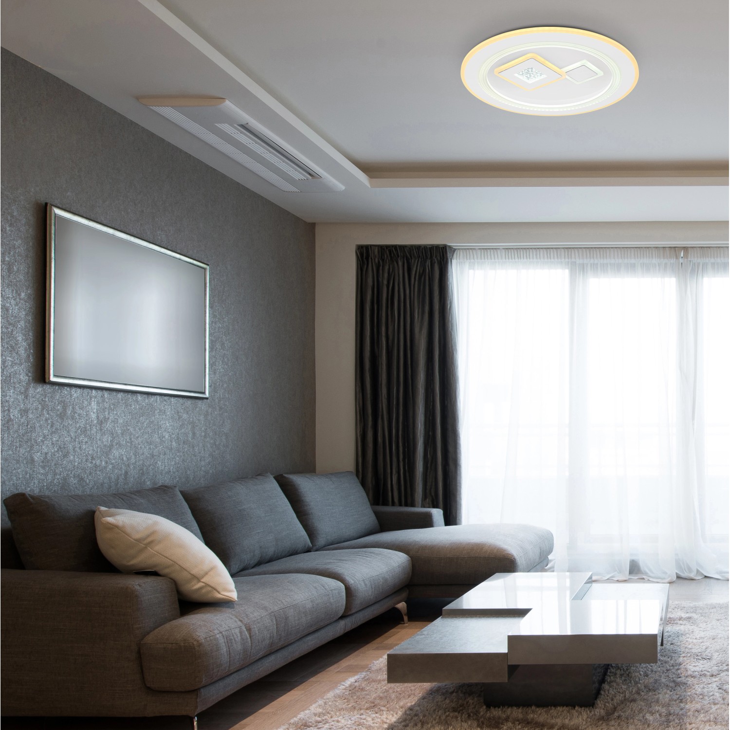 Globo LED-Deckenleuchte Valeria 1-flammig Weiß 466 x 74 mm Globo LED-Deckenleuchte Valeria 1-flammig Weiß 466 x 74 mm von Globo
