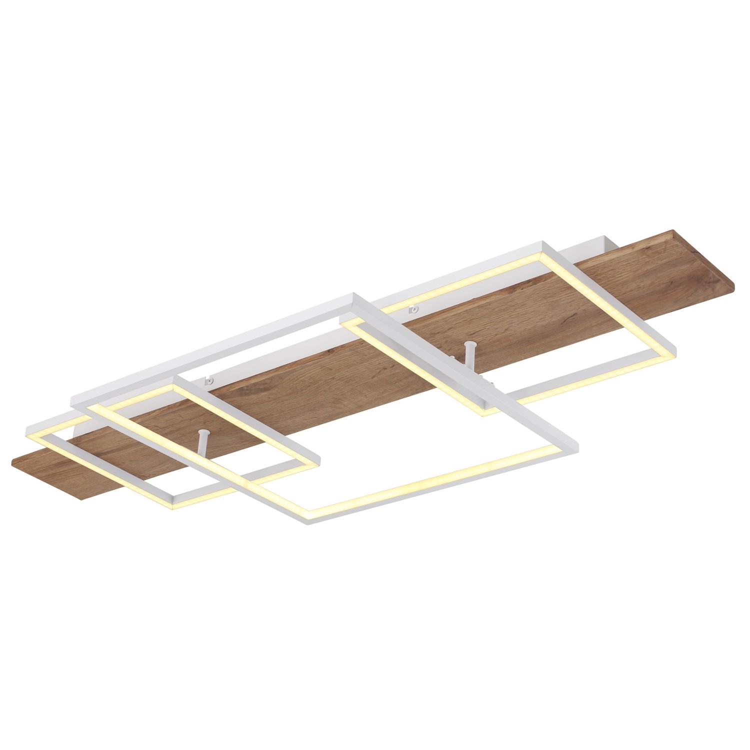 Globo LED-Deckenleuchte Vanni Holzfarben/Weiß 95 x 40 cm Globo LED-Deckenleuchte Vanni Holzfarben/Weiß 95 x 40 cm von Globo