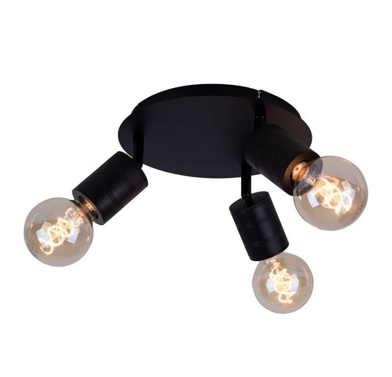 GLOBO LIGHTING Deckenleuchte, Leuchtmittel nicht inklusive, Deckenleuchte 3 Flammig Deckenstrahler schwenkbar schwarz E27 Metall von GLOBO LIGHTING
