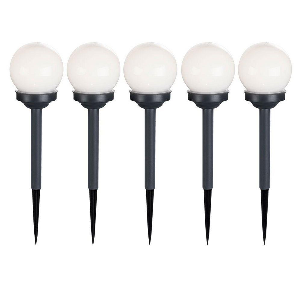 GLOBO LIGHTING LED Gartenleuchte, LED-Leuchtmittel fest verbaut, Warmweiß, 5er Set LED Außen Solar Lampen Kugel Design Erd Spieß Steck GLOBO LIGHTING LED Gartenleuchte, LED-Leuchtmittel fest verbaut, Warmweiß, 5er Set LED Außen Solar Lampen Kugel Design Erd Spieß Steck von GLOBO LIGHTING