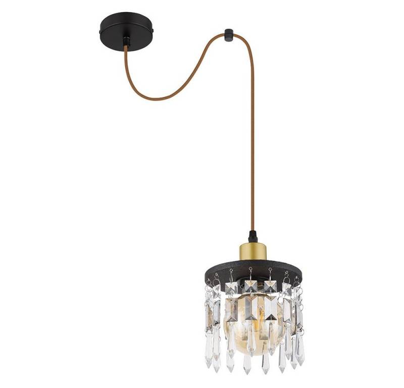 GLOBO LIGHTING Hängeleuchte, Leuchtmittel nicht inklusive, Holz Hängeleuchte Lampe hängend Pendellampe Messing gold Kronleuchter von GLOBO LIGHTING
