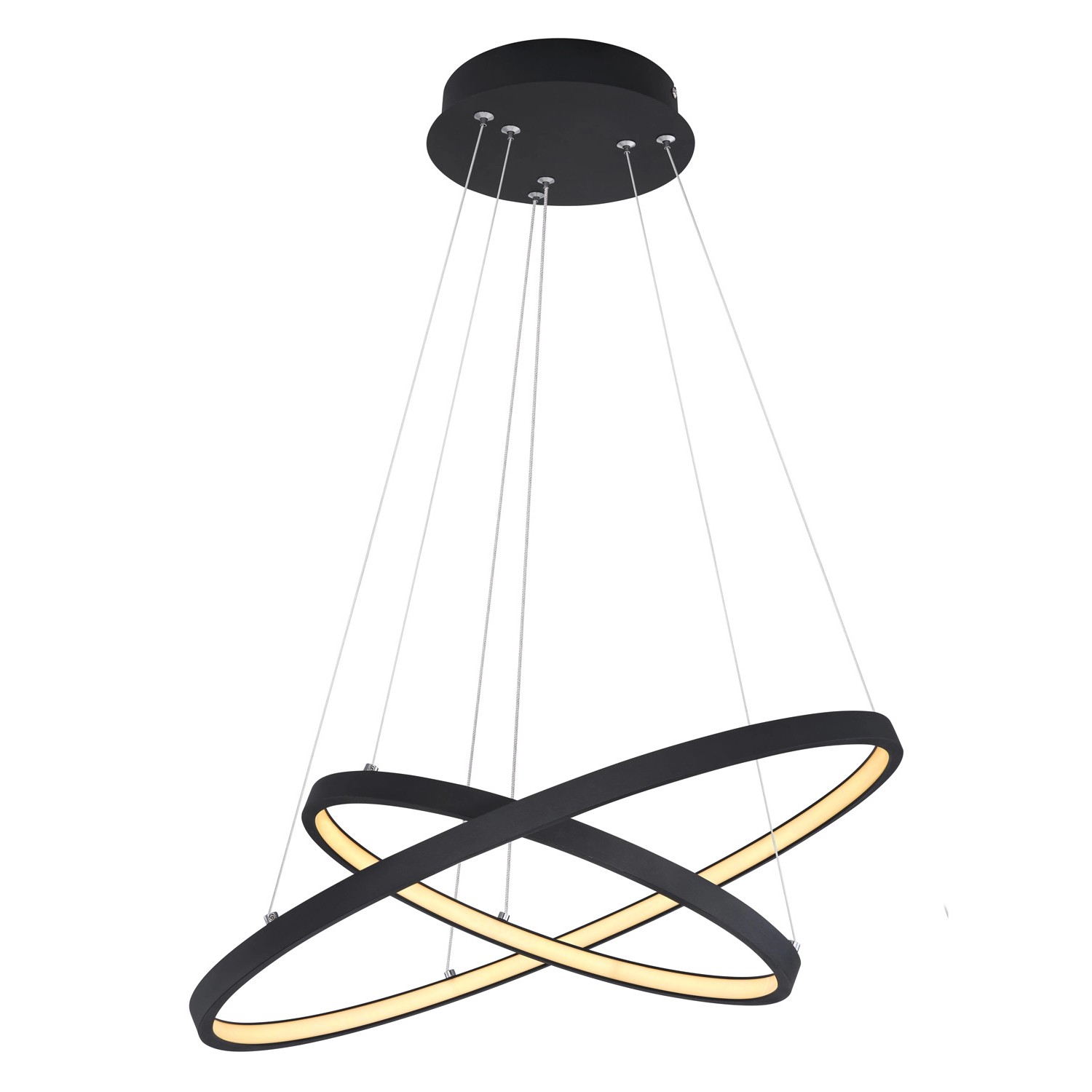 Globo LED-Hängeleuchte Ralph Schwarz Ø 51 cm Globo LED-Hängeleuchte Ralph Schwarz Ø 51 cm von Globo