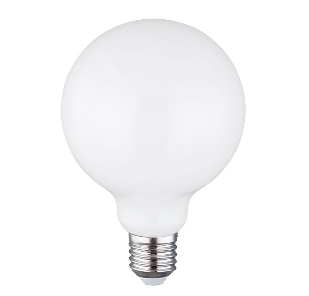 Globo LED-Leuchtmittel, LED Leuchtmittel Glas 7W E27 dimmbar opal 720lm 2700K warmweiß von Globo