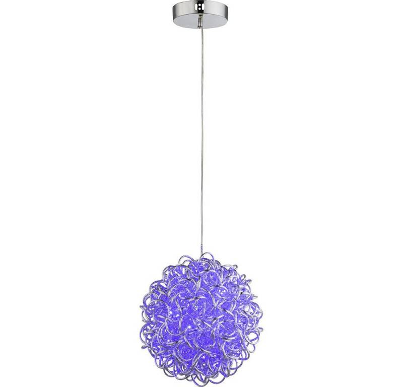 GLOBO LIGHTING LED-Hängeleuchte, LED-Leuchtmittel fest verbaut, Farbwechsel, Hängeleuchte Farbwechsel Pendelleuchte Kugelgeflecht von GLOBO LIGHTING