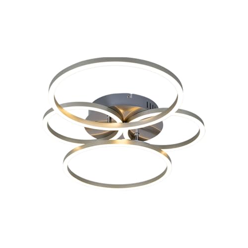 GLOBO LED Ringe Design Decken Leuchte Wohn Ess Zimmer Beleuchtung Flur Lampe verstellbar von GLOBO