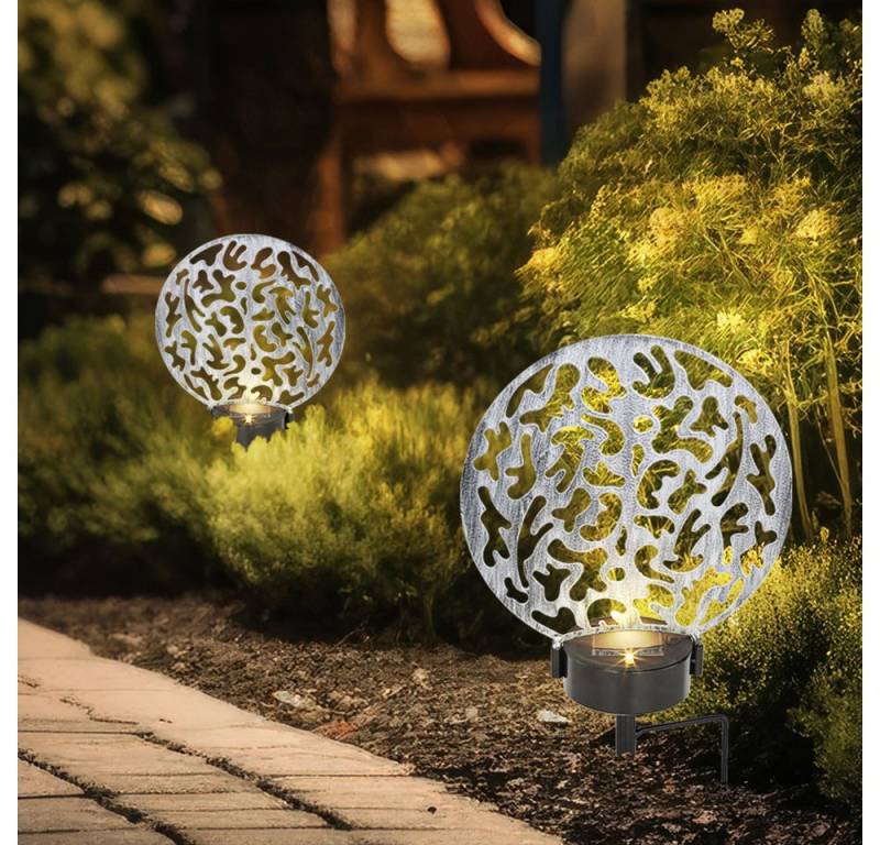 Globo LED Solarleuchte, LED-Leuchtmittel fest verbaut, Warmweiß, Gartendeko Lampen Solarlampen für Außen Garten LED von Globo