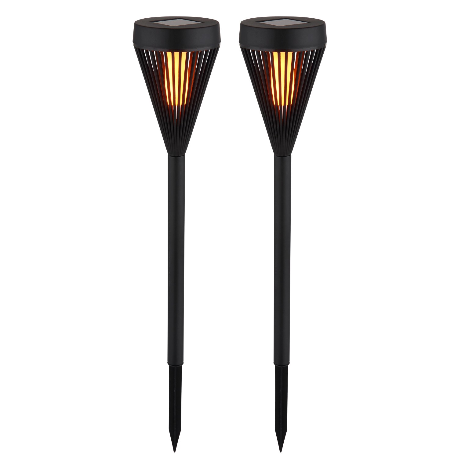 Globo LED-Solarleuchte 43 cm x Ø 7,5 cm Schwarz Matt 2er Set Globo LED-Solarleuchte 43 cm x Ø 7,5 cm Schwarz Matt 2er Set von Globo
