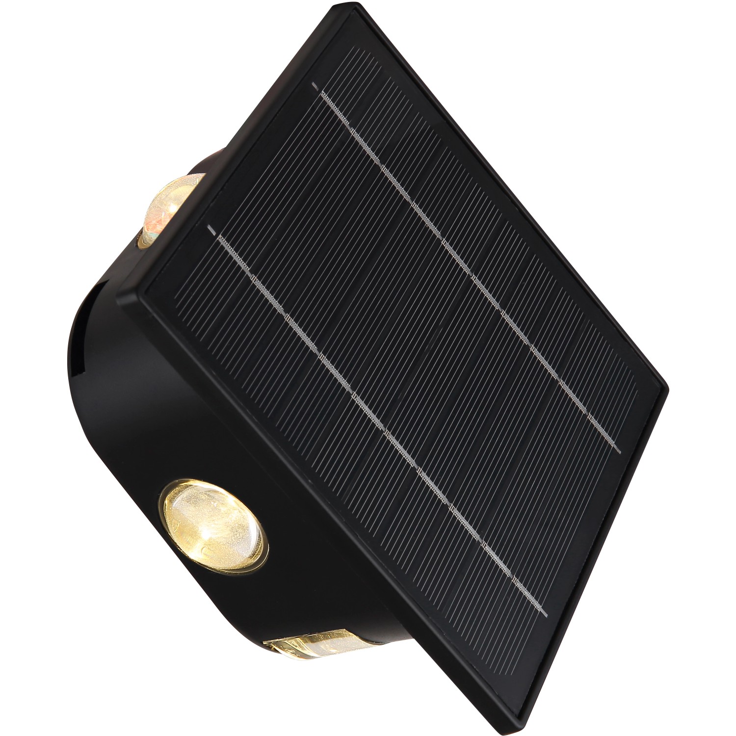Globo LED-Solarleuchte Schwarz 13,1 cm x 13,1 cm x 7 cm von Globo