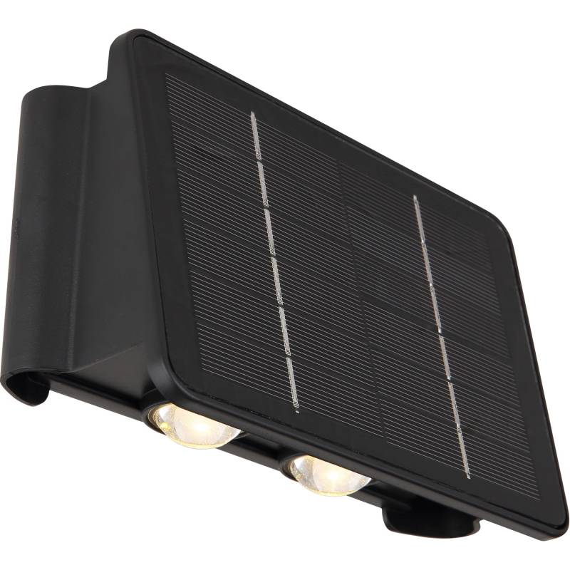 Globo LED-Solarleuchte Schwarz 17 cm x 10,8 cm x 6,4 cm von Globo