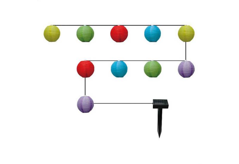 GLOBO LIGHTING LED Solarleuchte Solarleuchte Garten Lampion bunt Solarlampe Außen Außenleuchte Solar von GLOBO LIGHTING