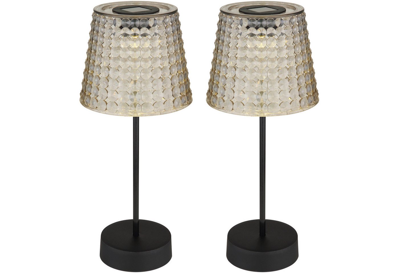 GLOBO LIGHTING LED Solarleuchte Tischlampe Kabellos 2er Set Solar Akku Tischleuchte Außen GLOBO LIGHTING LED Solarleuchte Tischlampe Kabellos 2er Set Solar Akku Tischleuchte Außen von GLOBO LIGHTING