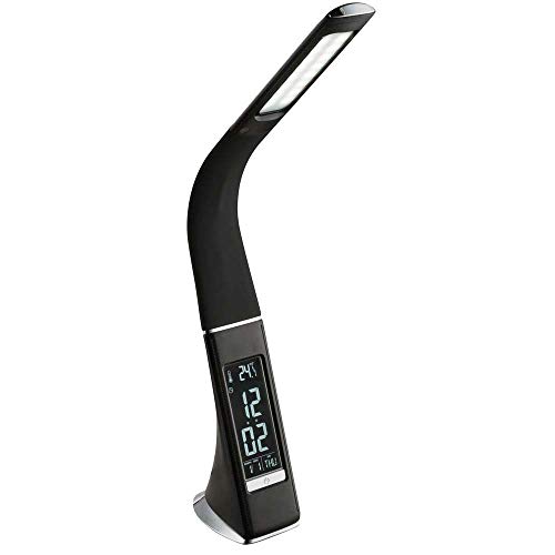Globo LED Tisch Lampe Leuchte Touch Dimmer Uhr Wecker Flexo Farben Fixierbar Büro, schwarz, 58334 Globo LED Tisch Lampe Leuchte Touch Dimmer Uhr Wecker Flexo Farben Fixierbar Büro, schwarz, 58334 von GLOBO