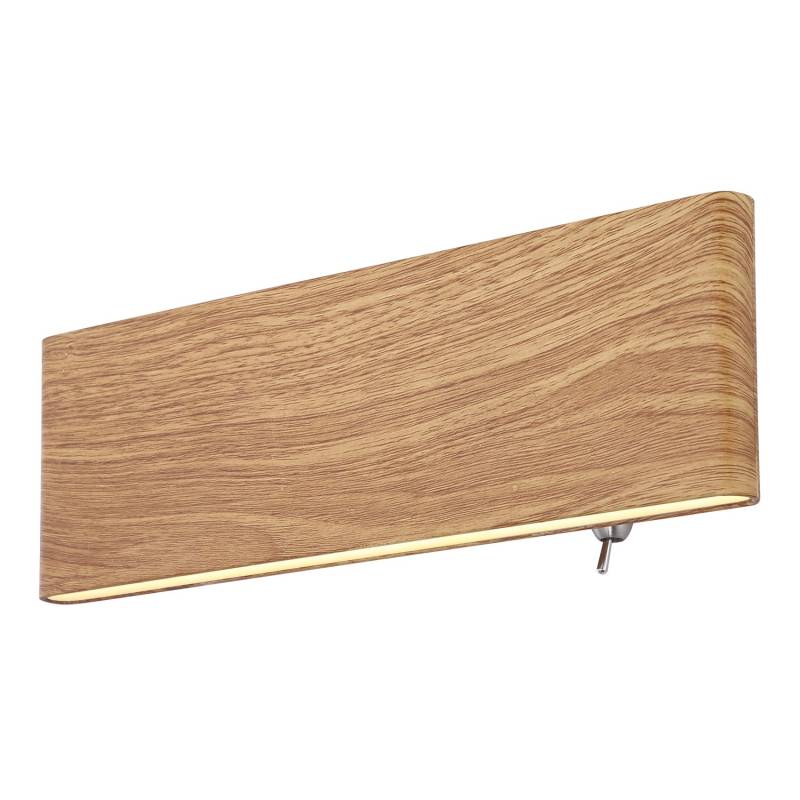 Globo LED-Wandleuchte Siegfried Holzoptik 22,5 x 8 cm Globo LED-Wandleuchte Siegfried Holzoptik 22,5 x 8 cm von Globo