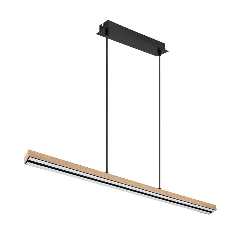 Globo Led Pendelleuchte Doro Hängeleuchte Hängelampe In Holzoptik Breite 75614 B-Ware Globo Led Pendelleuchte Doro Hängeleuchte Hängelampe In Holzoptik Breite 75614 B-Ware von Globo