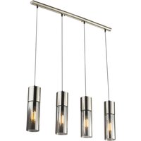 Lighting - ANNIKA - Hängeleuchte Metall Nickel matt, 4x E27 von Globo