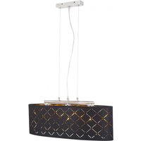 Lighting - CLARKE - Hängeleuchte Metall Nickel matt, 3x E27 von Globo