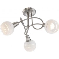 Lighting - ELLIOTT - Deckenleuchte Metall Nickel matt, 3x E14 LED von Globo