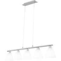 Lighting - ILLIMANI - Hängeleuchte Metall Nickel matt, 5x E14 von Globo