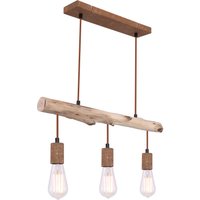 Lighting - JAKOB - Hängeleuchte Metall rostfarben, 3x E27 von Globo