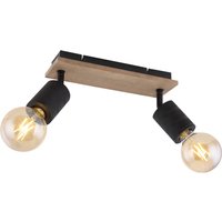 Lighting - JOSELLA - Strahler Holz dunkelbraun, 2x E27 von Globo