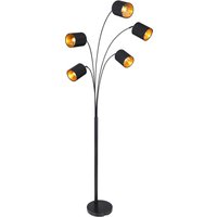 Lighting - KADDY - Stehleuchte Metall schwarz matt, 5x E14 von Globo