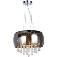 Lighting - KALLA - Hängeleuchte Metall verchromt, 5x E14 von Globo