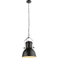Lighting - KUTUM - Hängeleuchte Metall schwarz matt, 1x E27 von Globo