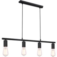 Lighting - MARTHA - Hängeleuchte Metall schwarz, 4x E27 von Globo