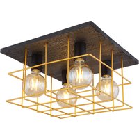 Lighting - MERRIL - Deckenleuchte Metall schwarz, 4x E27 von Globo