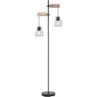 Lighting - MINA - Stehleuchte Metall schwarz, 2x E27 von Globo