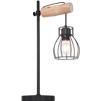 Lighting - MINA - Tischleuchte Metall schwarz, 1x E27 von Globo
