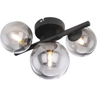 Lighting - RIHA - Wandleuchte Metall schwarz matt, 3x G9 LED von Globo