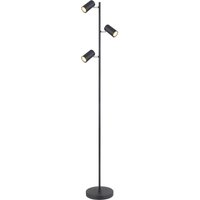 Lighting - ROBBY - Stehleuchte Metall schwarz matt, 3x GU10 LED von Globo