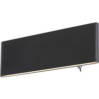 Lighting - SIEGFRIED - Wandleuchte Aluminium schwarz, LED von Globo