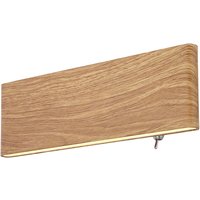 Lighting - SIEGFRIED - Wandleuchte Metall holzoptik, LED von Globo
