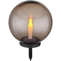 Lighting-SOLARLEUCHTE KUNSTSTOFF SCHWARZ, 1XLED von Globo