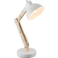 Lighting - TONGARIRO - Tischleuchte Holz hell hell, 1x E27 von Globo